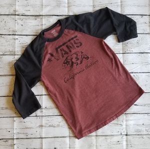 Vans 3/4 sleeve tshirt